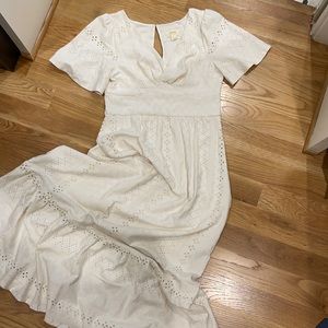 Cream Lace Maxi Dress